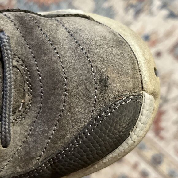 NIKE Air Jordan 12 Retro Sneakers Dark Grey Triple Grey Gold Size 7Y Youth Size - Picture 8 of 9